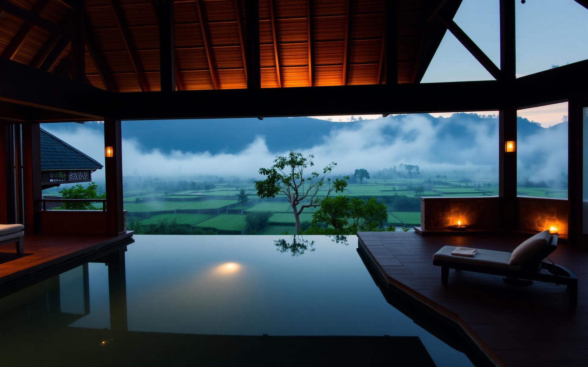 Private Villas — Tegalalang Ridge, Ubud, Bali. Jungle pool villas overlooking a protected ravine, positioned at the heart of Bali's cultural and wellness capital.